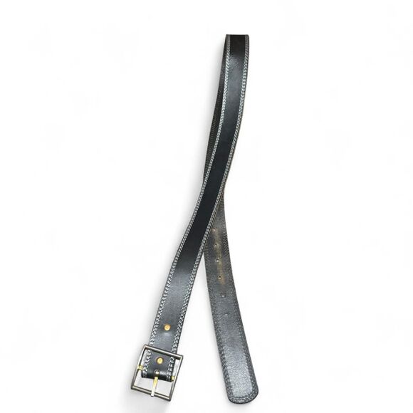 Wrangler Men’s Black Genuine Leather Belt Size 42 | 48” Length | 1.5” Width | Si - Picture 1 of 8